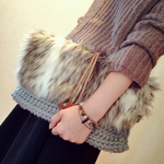 レター ニット×フェイクファー  クラッチバッグ♡