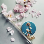 【特集掲載】持ち歩ける季節の花　フラワーフォトプリント　コンパクトミラー　桜　母の日　ギフト　(春限定)