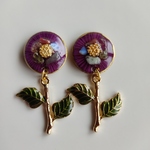 一輪の花ピアス/イヤリング