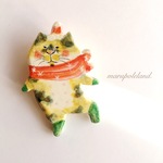 ぼくらはフィギュアスケーターねこ・三毛【ブローチ】