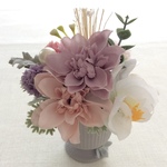 小さな真珠の涙   (仏花ミニ)        造花、仏壇、お供え、お盆、お彼岸