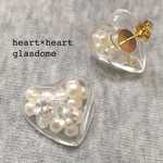 heart×heart*ガラスドームピアス*