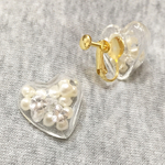 heart×heart*ガラスドームイヤリング*