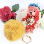 saly☆超おめかしクマ姫☆バッグチャーム
