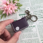 キーホルダー  ミニバッグ&小銭入れ   コインケース  紫