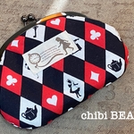 不思議の国のアリスのがま口ポーチ♪