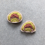 honey×orange刺繍ピアス