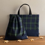 【mm様オーダー品】黄色ラインのタータンチェックのセット