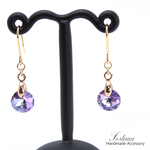 シンプルパープル(418) ピアス/イヤリング/ノンホールピアス/樹脂ピアス
