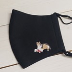 💖１０％ＯＦＦ💖 NEW！☆ 日 本 製 ☆ 抗菌・抗ウィルス生地ブラックマスク☆（シェルティ//）
