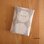 母子手帳ケース( S ) • お薬手帳 • 通帳 ケース　布 type 　　　　* Flower Circle　col. beige　　