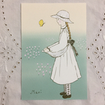 「春の女の子たち」絵葉書３枚セット