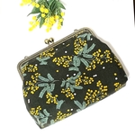 春ポーチ　ミモザ　がま口　ショルダーバッグ