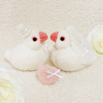 白文鳥 ウェルカムドール ｜結婚祝い 羊毛フェルト ウェディングドール ブライダル ギフト