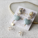 half moon ぷっくりﾊｰﾄ   light blue