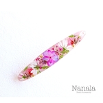 本物のお花のヘアクリップ　レジン　ヘアアクセサリ―