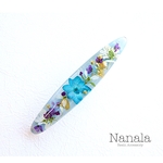 本物のお花のヘアクリップ　レジン　ヘアアクセサリ―