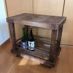 meruyama様オーダー品★キャスター付きヘリンボーン棚