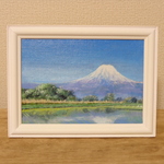油絵原画『富士山』　額縁付き