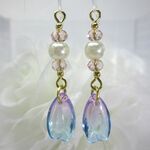 紫陽花・花びら♡ロングピアス（樹脂フック）