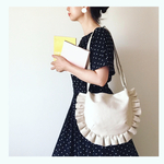 【受注生産】frill shoulder bag （アイボリー）