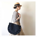 【受注生産】frill shoulder bag （Black）