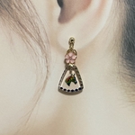 桜と馬のイヤリング、ピアス
