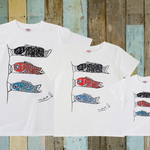 家族でお揃いコーデ3枚セット☆彡 こいのぼり メンズ＆レディース＆キッズベビーTシャツ  ☆こどもの日 ♫初節句のお祝いに♫ 端午の節句 ☆親子リンクコーデ ☆親子ペアTシャツ ☆お得なセット割引☆