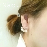一粒ストーン&デザインキャッチset
