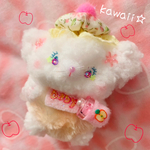 謎めく瞳のポエム姫🍼🍎小さなわたあめベビーベア♡くまぬいぐるみ♡哺乳瓶♡baby雑貨　グッズ　りんご