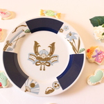 端午の節句🎏端午の節句☆兜・弓・刀・菖蒲の１９㎝プレート「ポーセラーツ」