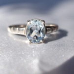 【（ᵔᴥᵔ）がんこちゃん様専用】アクアマリンのリング