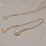 <14kgf>プレシャスオパールアメリカンピアス