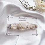 ピンク紫陽花のgemバレッタ