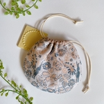 ミナペルホネンまる巾着 こぶりさん