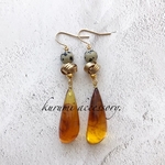 べっ甲雫▸▹ピアス＆イヤリング