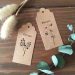 ＜ラッピング＞タグアレンジはんこ For you 野花