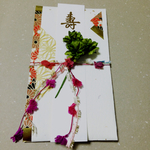 ご祝儀袋（赤の和柄✳︎花）