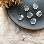 4pcs【貼り付けパーツ】frozen nuance cabochon  #CR×SV