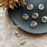 4pcs【貼り付けパーツ】frozen nuance cabochon  #CR×GD