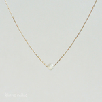 ter様専用　No.1480 ○* ミニ ムーンストーン 10金 ゴールド ネックレス ○* 天然石 シンプル K10 4mm 一粒 ペンダント 6月の誕生石 blancmille