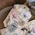 ★再入荷★[樂意] [LY-071] 胭花(ルージュ)花柄 和紙マスキングテープ(剥離紙付き)