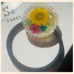 お花とパールのヘアゴム♡