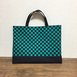 A4◎ きめつ 市松柄 トートバック レッスンバッグ
