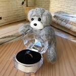 Wさま専用　おとママの羊毛フェルト　シルバー犬2点セット