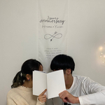 【名入れ◎】記念日タペストリー　ファブリックポスター　お祝い　付き合った記念日　結構記念日　カップル　夫婦