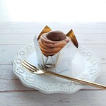 茶色いモンブラン☆フェルトケーキオブジェ