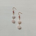 14kgfピアス♡モルガナイト×ルビー