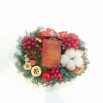 チロルのコットンクリスマスリース