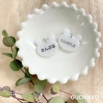 3日以内に発送🎁名入れ【受注生産】ホワイト×ベアちゃんシューズタグ